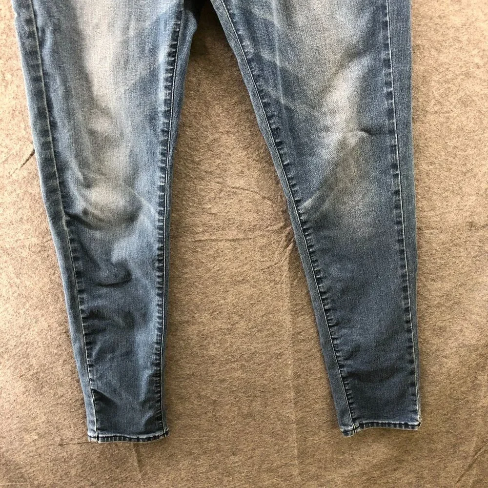 Uniqlo‎ Soft Denim Skinny Jean Mens 30x34 (30x33) Blue Stretch Medium Wash